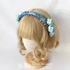 FanQ Hecho a mano [Flores] Diadema Clásica Lolita de Flores Diadema KC Multicolor Joker Diadema Literaria Mori