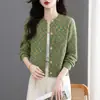 Nueva Colección Otoño/Invierno 2026: Elegante y versátil suéter de punto tipo cárdigan para mamás, top corto de otoño para mujeres