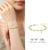 Pulsera de Plata con Diseño de Bambú y Jade Hetian para Mujer, Nuevo Estilo Chino, Lujo Ligero, Sensación de Alta Gama, Regalo de Joyería