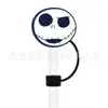 Noite de Halloween do Espantalho Tampa de Silicone para Canudo Acessórios DIY Joias de PVC Canudo de Silicone de Grau Alimentício Tampa contra Poeira para Canudo