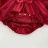 Vestido de Princesa Coreano Estilo 2026 Primavera/Otoño para Bebés, Cien Días/Primer Cumpleaños para Niñas, Vestido Mameluco de Malla, Conjunto de Una Pieza