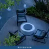 Mobiliario de exterior para villa, patio, conjunto de sofás de metal, muebles para hotel, casa de huéspedes, jardín, al aire libre, sofá de ocio
