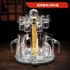 Lujo Ligero Vidrio de Cristal Hogar Soporte de Copa de Cristal Copa para Licores Dispensador de Vino suit Creativo Vaso Bala de Un Solo Trago Vaso para Licores Fuertes