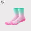 Calcetines Profesionales de Baloncesto 2025 Color Degradado Entrenamiento Caña Alta Base de Toalla Calcetines de Élite Calcetines Deportivos de Moda para Hombre Transfronterizos