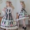 Vestido JSK de Suspensório Estilo Japonês Soft Girl Lolita Comprimento Médio Vestido Lolita Diário Menina Lolita