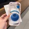 Funda linda de fruta de arándano adecuada para iPhone 17, funda de teléfono 2 en 1, diseño simple para 16, estilo niche para 15 Pro Max, agujero grande para 14
