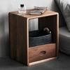 Gabinete a Cuadros de Madera Maciza Estantería Pequeña Estante de Almacenamiento Combinación Libre Piso Simple Lujo Ligero Japonés Estantería Multifuncional