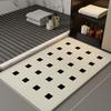 Tapete de Piso para Baño, Tapete Absorbente para Baño, Tapete Antideslizante para Puerta de Inodoro, Tapete para Pies, Tapete de Entrada para Baño, Alfombra de Secado Rápido