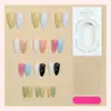 Uñas postizas de color contrastante, puntas de uñas de lunares, puntas de uñas desmontables, arte de uñas de colores, puntas de uñas hechas a mano, fabricante de uñas postizas, estilo transfronterizo