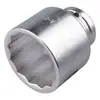 Soquete Sextavado Branco 3/4 de Polegada para Uso Pesado com Desenho de Flor de Ameixa, Alta Dureza e Resistência ao Impacto, Adequado para Chaves Pneumáticas, Ferramentas de Reparo Mecânico