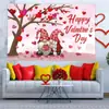Bandera de Jardín Nueva para el Día de San Valentín Transfronteriza Decoración de Patio Bandera Colgante de Rosa Roja Impresión a Doble Cara Se Puede Diseñar Según la Imagen