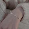 Pulseira Brin love banhada a prata feminina design de nicho alto senso 2023 Novo requintado leve luxo popular pulseira de moda