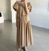 Vestido largo sencillo de moda con diseño retro artístico nuevo de verano 2023