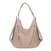 Bolsa tote vintage estilosa e casual, bolsa de ombro, mochila feminina de grande capacidade da nova moda 2026