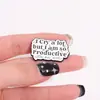 Letras Europeas y Americanas Frases Cortas en Inglés Personalidad Dibujos Animados Accesorios de Mezclilla Decoraciones para Abrigos Insignias Metálicas