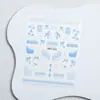 Nuevo Estilo Calcomanía para Uñas con Encaje en Relieve Lazo Rosa Chica Linda Calcomanía Estéreo para Uñas