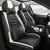 Cojines Personalizados para Asientos de Coche para Todas las Estaciones, Adecuados para Coches de Cinco Plazas, Fundas para Asientos Individuales y Dobles Delanteros, Cojines Completamente Cerrados para Asientos, Fundas de Cuero para Asientos