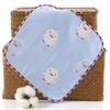 Toalla Cuadrada de Gasa de 6 Capas de Algodón Puro, Babero de Gasa, Productos para Bebé 100% Algodón, Gasa de Algodón para Recién Nacidos, Absorbente y Libre de Pelusa