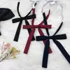 [Compre Um, Leve Outro Grátis] Gravata Borboleta Original Jk para Mulheres, Sarja Fina, Cabo Longo Pequeno, Gravata Borboleta, Acessório de Uniforme de Camisa, Versátil e na Moda