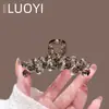 Novo Presilha de Garra Grande de Cristal da Moda 2025 para Mulheres, Elegante Presilha de Tubarão para a Parte de Trás da Cabeça, Acessório Completo para Cabelo
