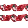 Fita de Natal de 6m Adereços de Decoração de Árvore de Natal Festa Laço Manual Fita de Cetim Decoração de Natal