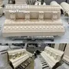 Revestimiento decorativo exterior de hormigón de alto rendimiento, alero escalonado multicapa para casa de autoconstrucción estilo europeo, componentes prefabricados para paredes exteriores