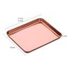 Bandeja de Acero Inoxidable Color Titanio Chapado Fondo Plano Bandeja Rectangular Plato de Acero Inoxidable Tazón para Arroz Tazón para Arroz Plato Bandeja para Vaporizar Hogar Restaurante