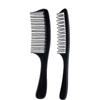 Peine de Masaje de Plástico Shuangshun 22 Negro de Fácil Entrada Peine de Doble Fila Peine para el Cabello Peine para el Cabello Dientes Herramienta de Belleza Dientes de Peine