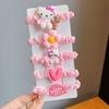 Banda para el cabello con forma de bola de Sanrio de dibujos animados para niña pequeña, banda de goma para el cabello, accesorios para el cabello para niñas