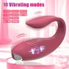 Vibrador compacto y portátil en forma de U Yuna para mujeres, usable para uso en exteriores, estimulador vibratorio de 10 frecuencias, productos sexuales para adultos para venta al por mayor