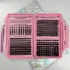 Pestañas de Racimo DIY Forma de Libro Puntiagudas Hada Amazon Comercio Electrónico Segmentadas 40D Transfronterizas Europeas y Americanas Pestañas Falsas