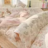 Conjunto de Roupa de Cama de Algodão Combinando Marca, Lençol de Cama e Capa de Edredom 100% Algodão, Novo Modelo 2026 Lençol com Elástico e Capa de Edredom Conjunto de Roupa de Cama de Três Peças