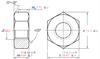 Suministros del Fabricante Tuercas Hexagonales de Acero Inoxidable 304 Din934 Tapas de Tornillo M1.6-M64 Rosca Antiaflojante