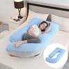 Almohada de Embarazo Amazon Protector de Cintura Almohada Inclinada para Dormir de Lado Almohada para Dormir de Embarazo en Forma de J Removible y Lavable Almohada de Embarazo Transfronteriza