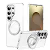 Funda para teléfono Samsung S26 con soporte, TPU + Acrílico, soporte giratorio 360, funda anticaídas para S26 Ultra