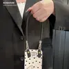 Lanyard de Muñeca con Corazones de Lunares Adecuado para Funda de Teléfono Móvil Apple 16 13Promax Lujo Accesible 15 Sentido de Gama Alta 14 Nuevo Modelo para Mujer