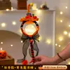 Linterna de calabaza de Halloween, adorno decorativo brillante, accesorio para decoraciones de Halloween, palo retorcido, materiales para manualidades DIY para niños, regalo