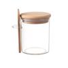 Tanque sellado transparente transfronterizo de bambú y madera de grado alimenticio, tanque de almacenamiento de té Pi, almacenamiento de granos para cocina
