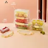 Caja de almacenamiento de grado alimenticio para refrigerador, caja de plástico sellada para frutas para congelador, caja de porcionamiento para cocina, caja de almacenamiento transparente para el hogar
