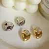 Brinco de Argola de Metal Simples Retrô Face Cenário Amor Temperamento Luxo Leve Alto Padrão Moda Versátil Estilo Ocidental Brincos Brincos