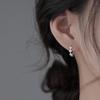S925 Anel de Orelha de Prata Esterlina Design de Nicho Sentido Avançado 2022 Nova Moda Brincos Brincos Femininos Verão Diamante Orelha Fivela