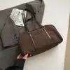 Bolso de axila esmerilado de gran capacidad transfronterizo, bolso Boston vintage, bolso tipo almohada para mujer, bolso de hombro informal moderno para mujer con textura