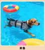 Chaqueta de natación duradera de secado rápido para perros con asa de rescate, chaleco salvavidas único estilo aleta de tiburón para perros grandes