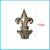 Punta de Lanza Protectora de Patio 304 Punta de Cuerno Punta de Lanza Acero Inoxidable Valla Decorativa Accesorios de Jardín Punta de Lanza Oro Titanio