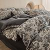 Dachshund de Corbata de Moño Algodón Lavado Manualidades Hogar Juego Doble de Cuatro Piezas Dormitorio de Estudiantes Juego Individual de Tres Piezas para Cama