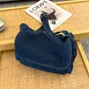 Bolso de hombro unisex de estilo coreano y japonés moderno, bolso de mezclilla lavado vintage, gran capacidad, bandolera versátil y duradero