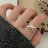 Anel Liso em Prata de Lei S925 Anel com Flor Escovada e Zircônia Anel Aberto para Dedo Indicador Feminino de Nicho Alto Padrão Não Desbota Atacado