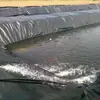Fabricantes de origen de Shandong gran cantidad al por mayor en stock Estanque de Lotos geomembrana negra impermeable 1.5 geomembrana impermeable