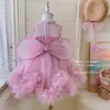 Nuevo Vestido de Verano para Niñas Estilo Coreano Moda Moda y Dulce Sin Mangas Ala Lentejuelas Princesa Vestido Vestido