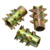 Accesorios de ferretería para muebles dientes internos y externos tuerca de púas no intermedia conector embutido madera maciza aleación de zinc madre de púas